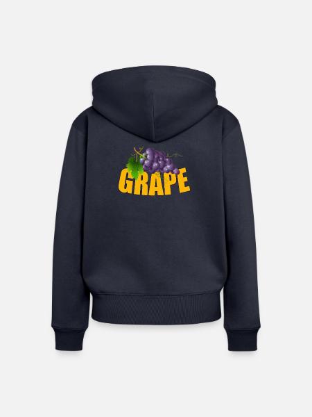 GRAPE - Frauen Premium Bio Zip Hoodie - Navy