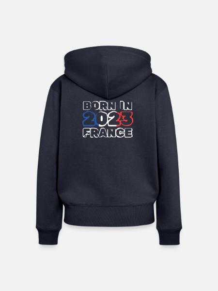 2023 - Frauen Premium Bio Zip Hoodie - Navy