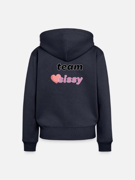 Team, Liebling, Liebling - Frauen Premium Bio Zip Hoodie - Navy