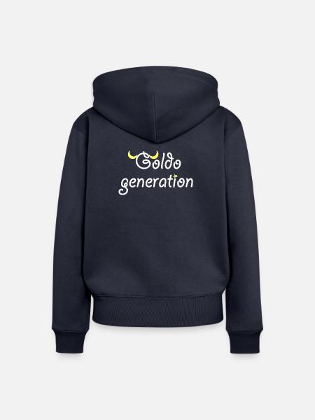 Goldo-Generation - Frauen Premium Bio Zip Hoodie - Navy