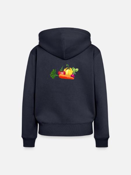 Gemüse - Frauen Premium Bio Zip Hoodie - Navy