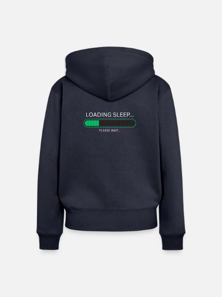 Retro Gamer Loading - Frauen Premium Bio Zip Hoodie - Navy