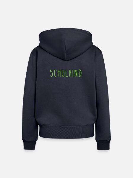 schulkind - Frauen Premium Bio Zip Hoodie - Navy