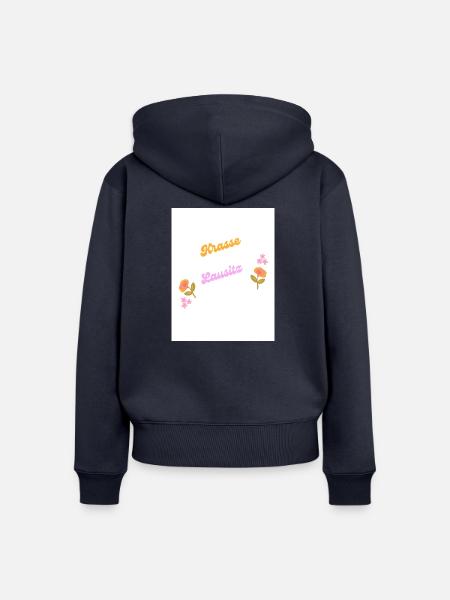 Lausitz - Frauen Premium Bio Zip Hoodie - Navy