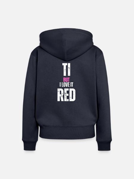Die Eltern sind müde - Frauen Premium Bio Zip Hoodie - Navy