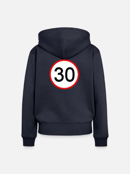 30 Zone - Frauen Premium Bio Zip Hoodie - Navy