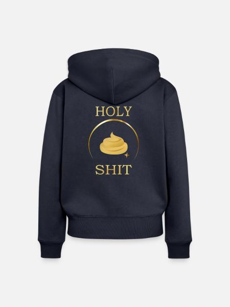 Holy Shit - Vers.2 - Frauen Premium Bio Zip Hoodie - Navy