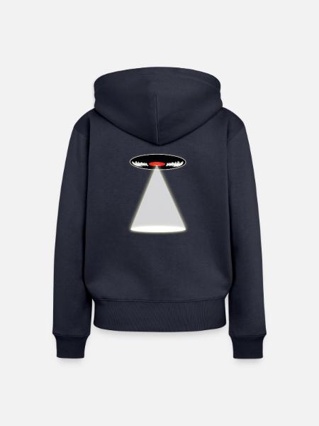LP U.F.O. - Frauen Premium Bio Zip Hoodie - Navy