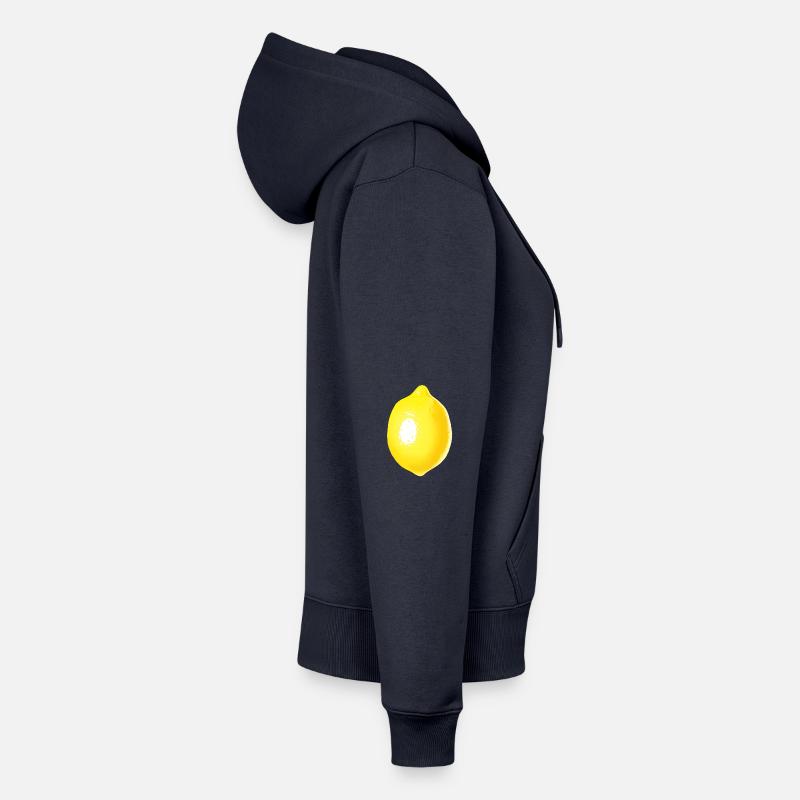 Lemon Frauen Premium Bio Zip Hoodie