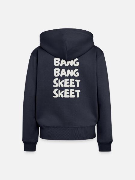 bang bang skeet skeet - Frauen Premium Bio Zip Hoodie - Navy