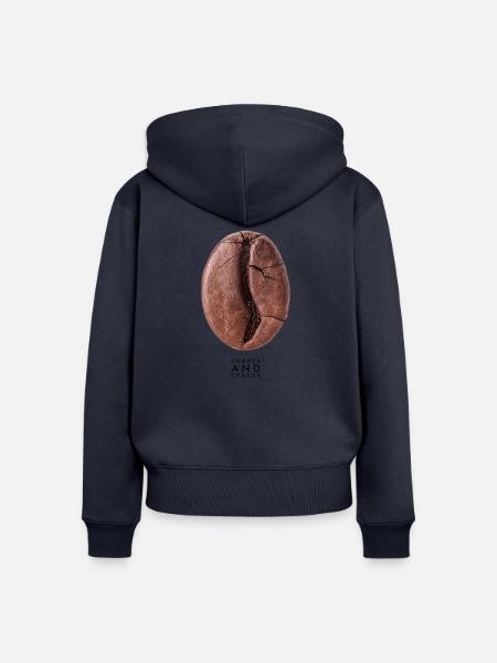 Curves and cracks - Frauen Premium Bio Zip Hoodie - Navy