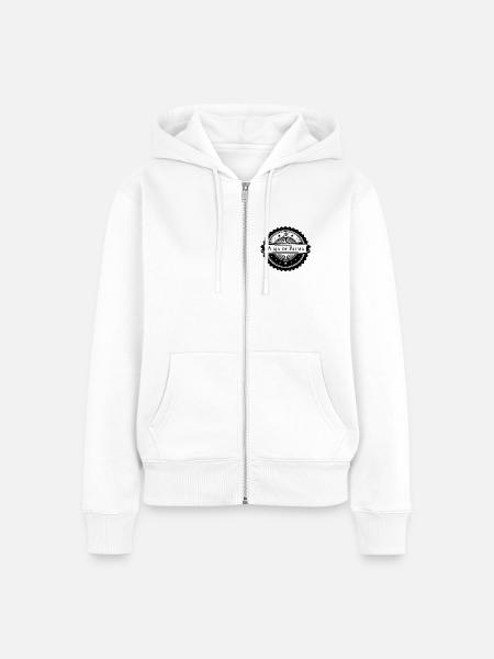 Plaja de Palma - schwarze Version - Frauen Premium Bio Zip Hoodie - Weiß