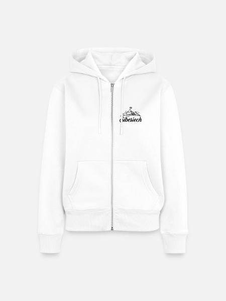 Sibesiech - cooler Typ - Frauen Premium Bio Zip Hoodie - Weiß