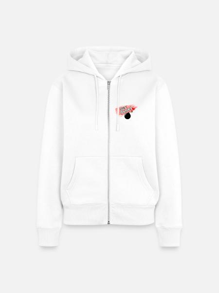 Sexbombe - Frauen Premium Bio Zip Hoodie - Weiß
