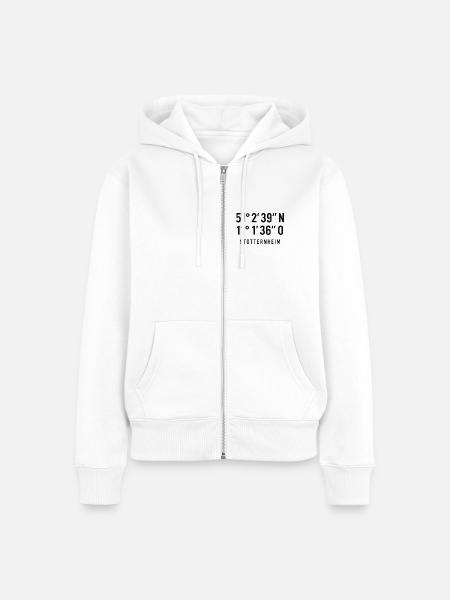 Stotternheim - Frauen Premium Bio Zip Hoodie - Weiß