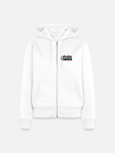 Unfug - Frauen Premium Bio Zip Hoodie - Weiß