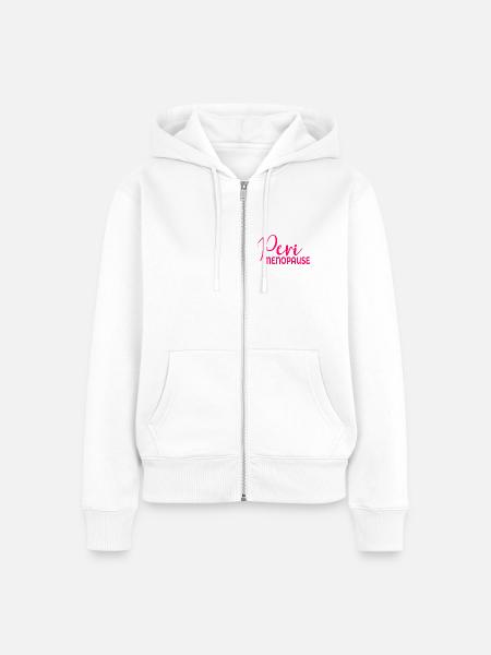 Wechseljahre Frauen Perimenopause - Frauen Premium Bio Zip Hoodie - Weiß
