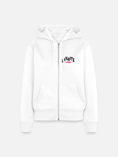 Team Lakritz - Frauen Premium Bio Zip Hoodie - Weiß