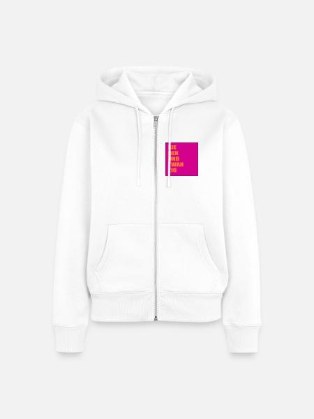 Jahr 2027 Siebenundzwanzig - Frauen Premium Bio Zip Hoodie - Weiß