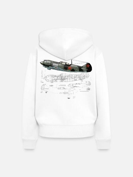 La-5 - Frauen Premium Bio Zip Hoodie - Weiß