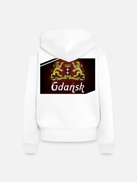Danzig - Polen - Frauen Premium Bio Zip Hoodie - Weiß
