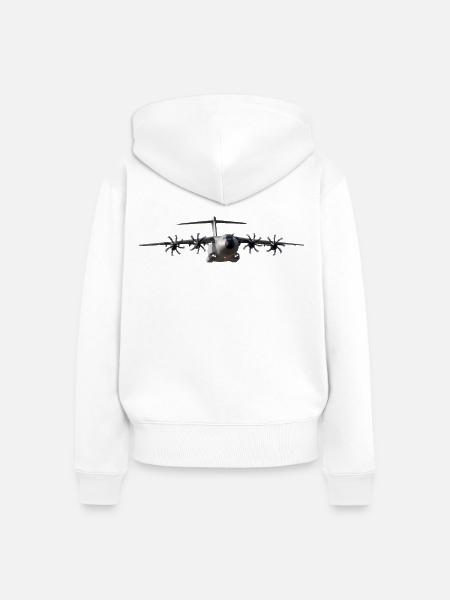 A-400 - Frauen Premium Bio Zip Hoodie - Weiß