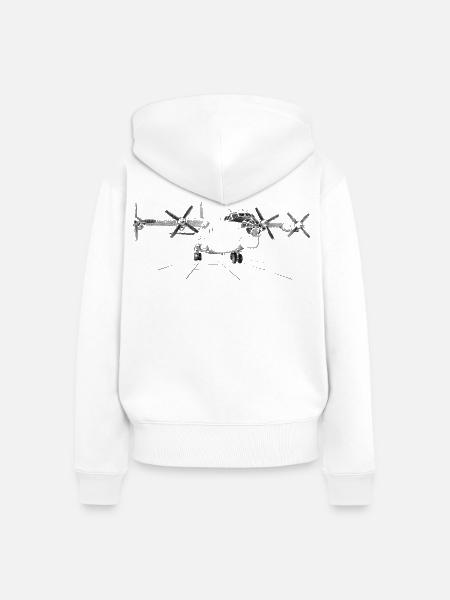 An-12 - Frauen Premium Bio Zip Hoodie - Weiß