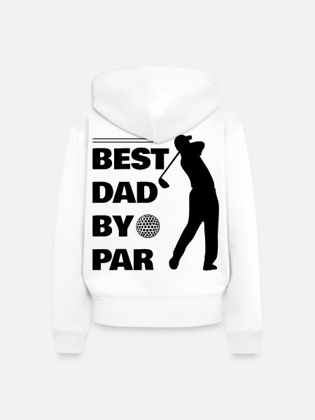 Golf - Frauen Premium Bio Zip Hoodie - Weiß