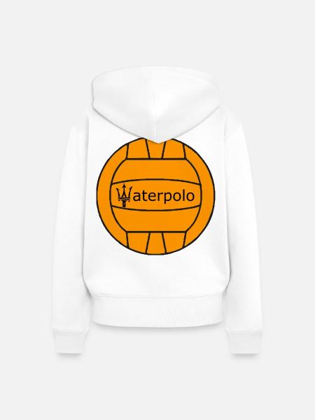 Waterpolo - Frauen Premium Bio Zip Hoodie - Weiß