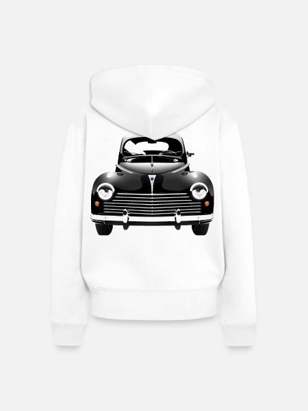 203 - Frauen Premium Bio Zip Hoodie - Weiß