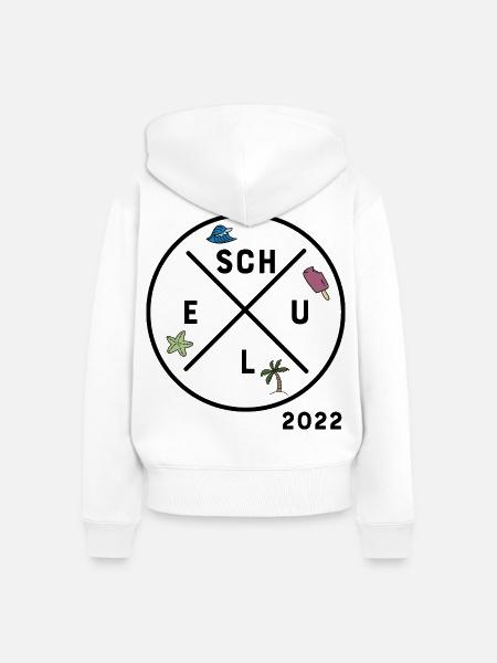 Schule 2022 - Frauen Premium Bio Zip Hoodie - Weiß