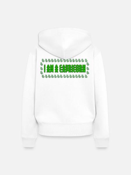 Steinbock Statement Sternzeichen Horoskop Esoterik - Frauen Premium Bio Zip Hoodie - Weiß