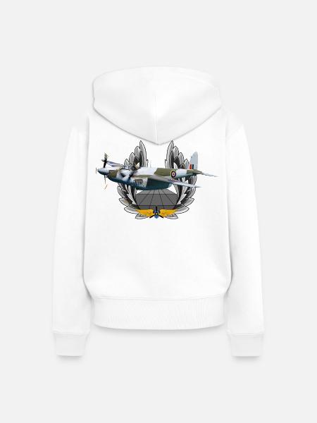 Mosquito - Frauen Premium Bio Zip Hoodie - Weiß