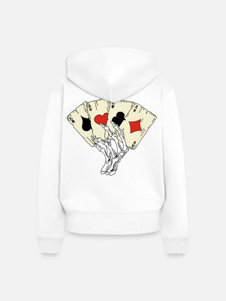 Tödliches Spiel - Frauen Premium Bio Zip Hoodie - Weiß