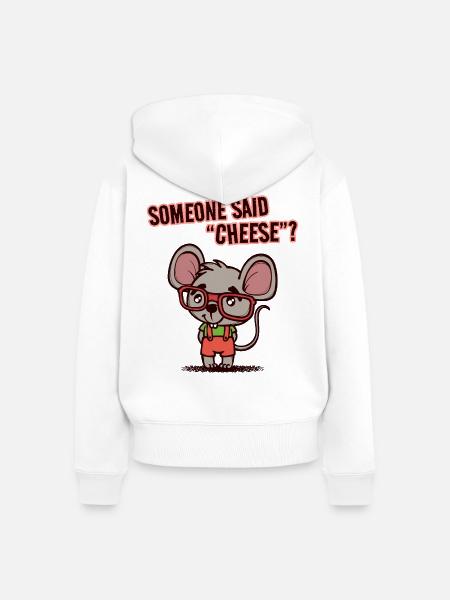 Lieblingstier Statement Ratte Haustiere Tiere - Frauen Premium Bio Zip Hoodie - Weiß