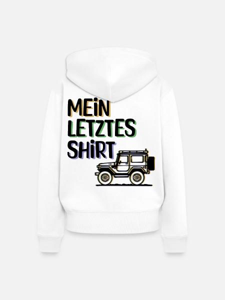 Wanderer Camping Statement Campingplatz Ferien - Frauen Premium Bio Zip Hoodie - Weiß
