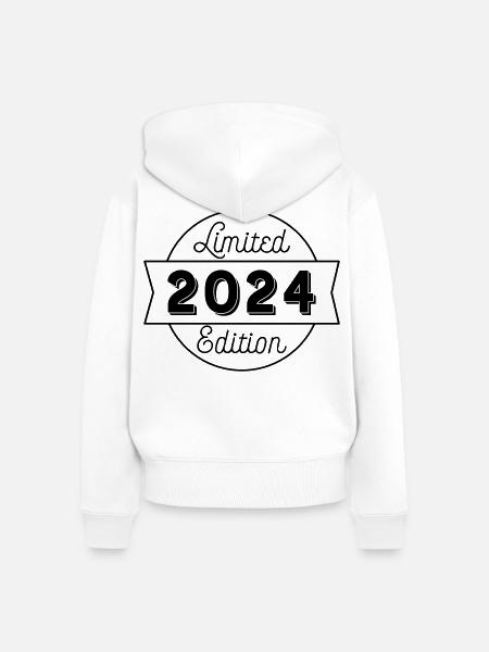 2024 limited edition - Frauen Premium Bio Zip Hoodie - Weiß