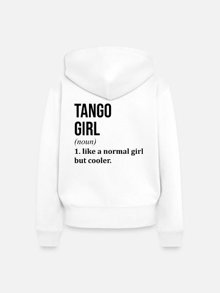 Tango Tango Tango - Frauen Premium Bio Zip Hoodie - Weiß