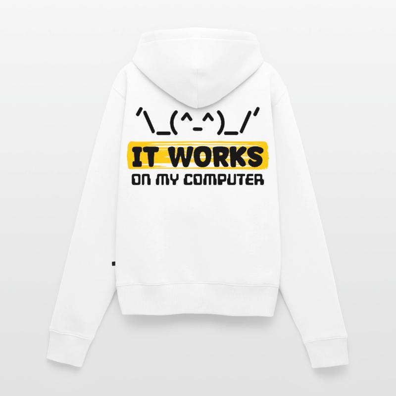 Coden Skripting Computerfreak Developer Statement Frauen Premium Bio Zip Hoodie