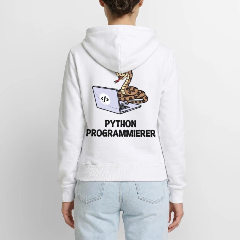 Déclaration du développeur de code informatique du programmeur Sweat à capuche zippé Premium bio Femme