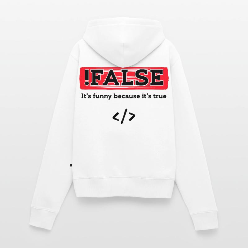 Code Debug Programmer Developer Funny Sayings Women's Premium Organic Zip Hoodie