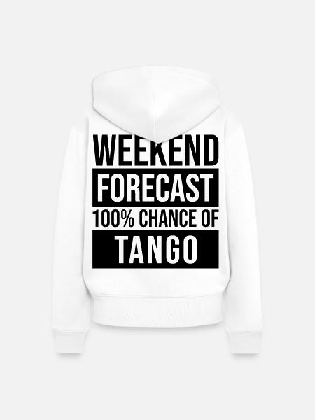 Tango Tango Tango - Frauen Premium Bio Zip Hoodie - Weiß