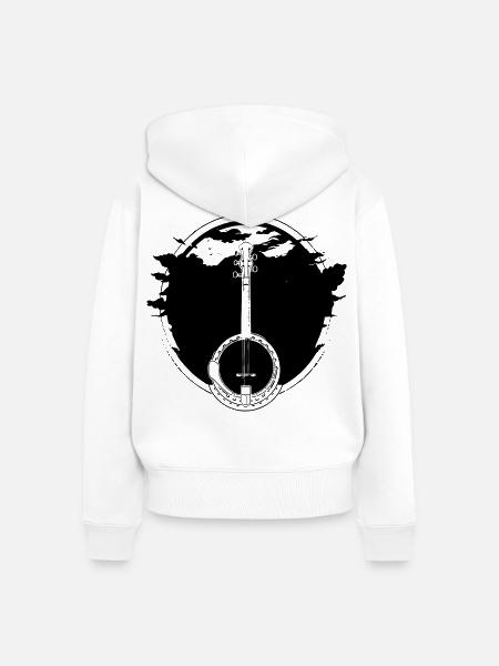 Banjo - Frauen Premium Bio Zip Hoodie - Weiß