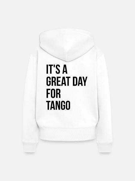 Tango Tango Tango - Frauen Premium Bio Zip Hoodie - Weiß