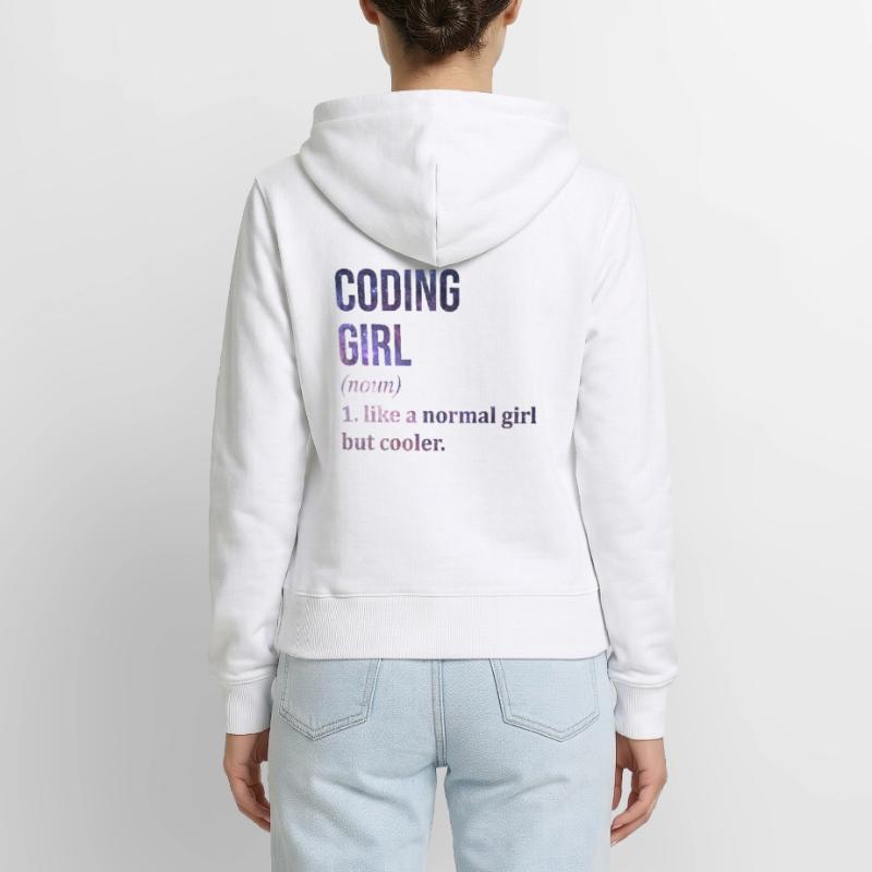 Codierung Codierung Codierung Frauen Premium Bio Zip Hoodie