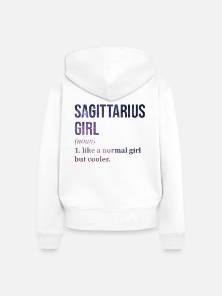 Schütze Schütze Schütze - Frauen Premium Bio Zip Hoodie - Weiß