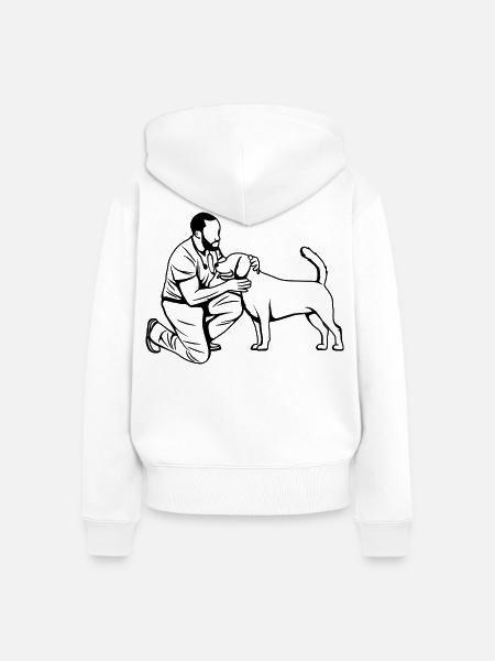 Veterinärtechniker - Frauen Premium Bio Zip Hoodie - Weiß
