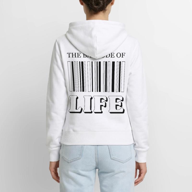 Le code-barres de la vie / Der Strichcode des Lebens Sweat à capuche zippé Premium bio Femme