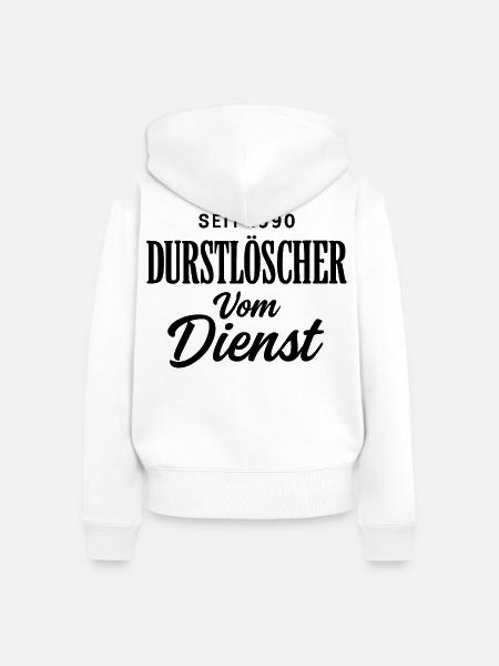 Seit 1990 - Frauen Premium Bio Zip Hoodie - Weiß
