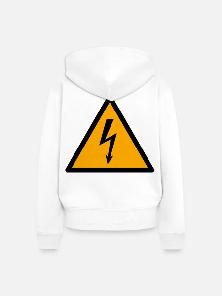 Unter Spannung - Frauen Premium Bio Zip Hoodie - Weiß